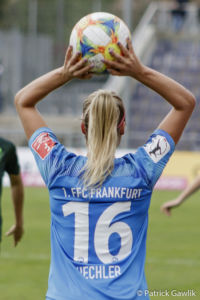 Janina Hechler (FFC Frankfurt), 1. FFC Frankfurt vs. VfL Wolfsburg, Frankfurt, Stadion am Brentanobad, 20.10.2019